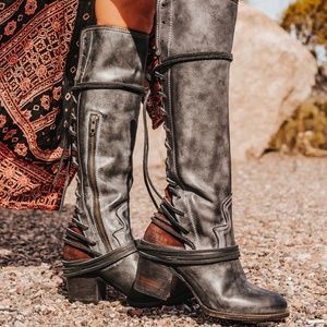 Freebird Cole Boots Black / Gray Size 8